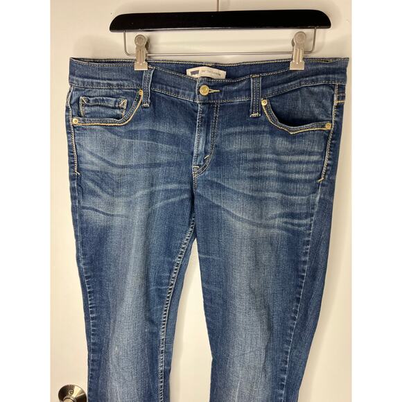 Levi's 524 Too Superlow Women's Tapered Raw Bottom Jeans ~ Size 15 M - Picture 2 of 7